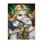 "Two Fae Ferrets" Postcard