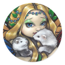 "Two Fae Ferrets" Sticker