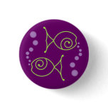Two Fish With Bubbles Pinback Buttons