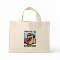 Two-Fisted Birdwatcher Tote Canvas Bags