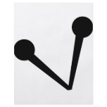 two fixing pins icon flyer