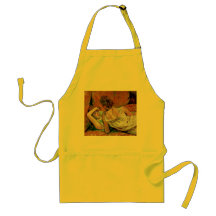 Two Friends by Henri de Toulouse-Lautrec Apron