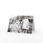 Two girls and their dog greeting cards