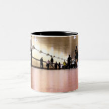 Two Girls In The Metro 2 Mugs