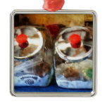 Two Glass Cookie Jars ornaments