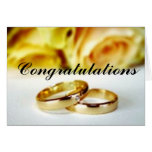 Two Gold Wedding Rings Card