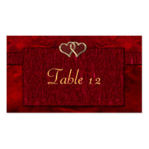 Two Golden Wedding Rings Business Cards