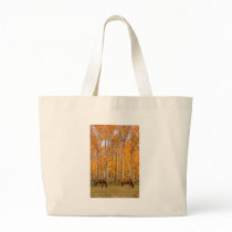 Two Grazing Horses In the Autumn Bag
