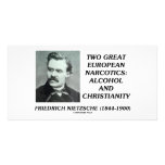 Two Great European Narcotics: Alcohol Christianity photo cards