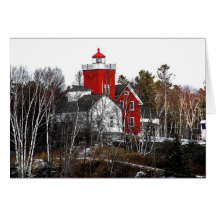 Two Harbours Lighthouse Greeting Card