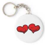 Two harts in love keychains