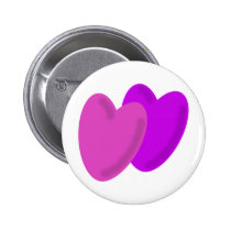 Two hearts beat as one buttons