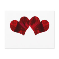 Two hearts Beating As One Postcard