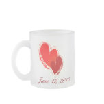 Two hearts in love mugs