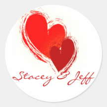 Two hearts in love sticker