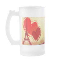Two hearts in Paris Coffee Mug