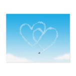 Two hearts postcards
