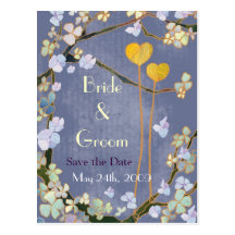 Two Hearts: Save the Date Wedding Postcards