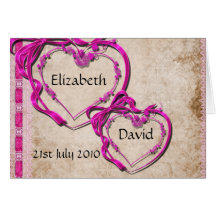 Two Hearts Together Greeting Cards