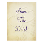 Two Hearts Wedding Save The Date Post Card