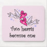 Two Hearts Wedding Tshirts and Gifts Mouse Pad