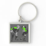 TWO HOCKEY PLAYERS keychains