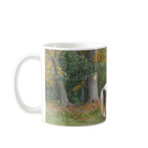 Two horses and a Gypsy wagon Coffee Mugs