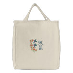 Two Hummingbirds for Mum embroidered bags