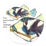 Two Humu Humus Fish Personalized Stickers