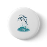 two jumping dolphins buttons