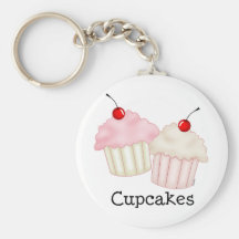Two Large Cupcakes Key Chain