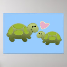 Two Lil Turtles/Nursery Decor Print