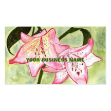 'Two Lillies' Business Card