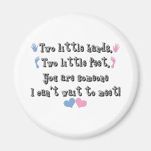 Two Little Hands Fridge Magnet