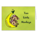 Two Little Monkeys cards