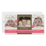Two Little ornaments - holiday photocard