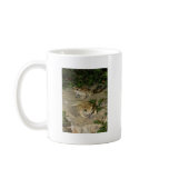 Two little toads - green frog print mugs