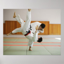 Two Men Competing in a Judo Match 3