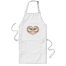 Two mice kissing apron