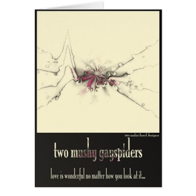 two mushy gayspiders card by darkchrystal