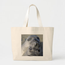 Two Northern Elephant Seals Tote Bag
