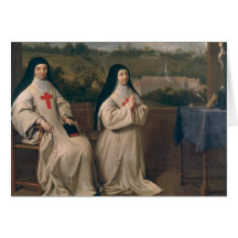 Two Nuns Greeting Card