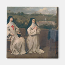 Two Nuns Refrigerator Magnet