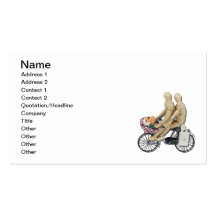 Two on a Bike Picnic Basket Business Cards