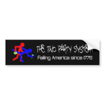 two party bump bumper sticker