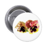Two Pastel Pansies Pinback Buttons