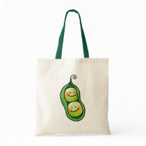 Two peas in a pod canvas bag