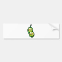 Two peas in a pod bumper stickers