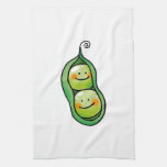 two peas in a pod hand towel