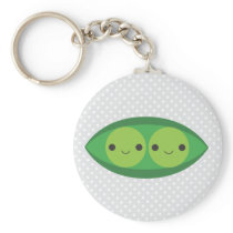 Two Peas in a Pod Key Chains